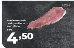 Alimerka Jamón fresco de cerdo, en filetes o asar oferta