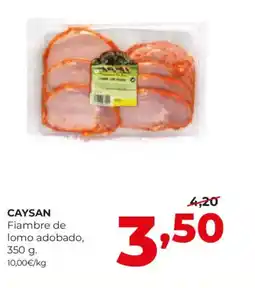 Alimerka CAYSAN Fiambre de lomo adobado oferta