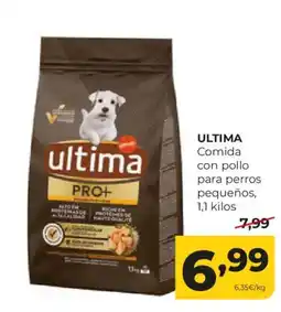 Alimerka ULTIMA Comida con pollo para perros pequeños oferta