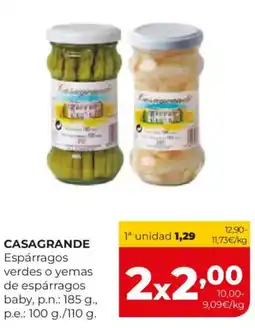 Alimerka CASAGRANDE Espárragos verdes o yemas de espárragos baby oferta