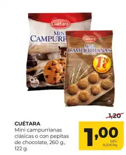 Alimerka CUÉTARA Mini campurrianas clásicas o con pepitas de chocolate oferta