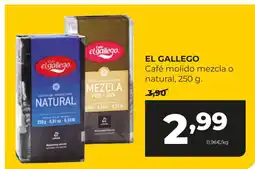 Alimerka EL GALLEGO Café molido mezcla o natural oferta