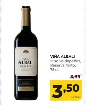 Alimerka VIÑA ALBALI Vino valdepeñas, Reserva, tinto oferta