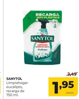 Alimerka SANYTOL Limpiahogar eucalipto oferta