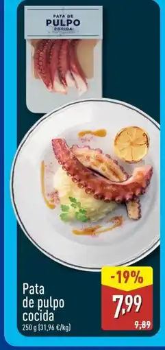 ALDI Pata de pulpo cocida oferta