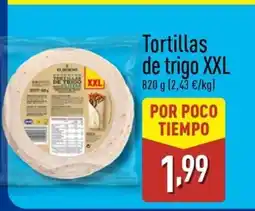 ALDI Tortillas de trigo XXL oferta