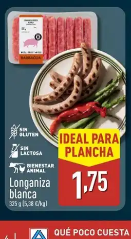 ALDI Longaniza blanca oferta