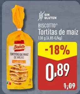ALDI BISCOTTO Tortitas de maíz oferta