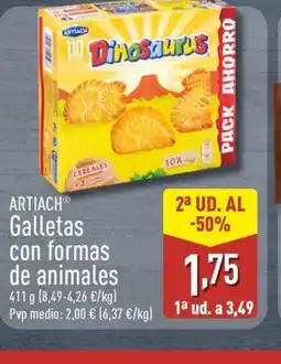 ALDI ARTIACH Galletas con formas de animales oferta