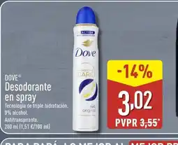ALDI DOVE Desodorante en spray oferta