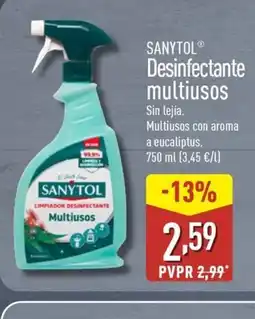 ALDI SANYTOL Desinfectante multiusos oferta