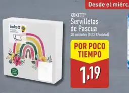 ALDI KOKETT Servilletas oferta