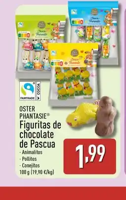 ALDI OSTER PHANTASIE Figuritas de chocolate de Pascua oferta