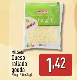ALDI MILSANI Queso rallado gouda oferta