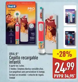 ALDI ORAL-B Cepillo recargable infantil oferta