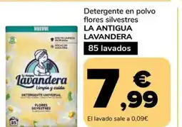 Supeco LA ANTIGUA LAVANDERA Detergente en polvo flores silvestres oferta