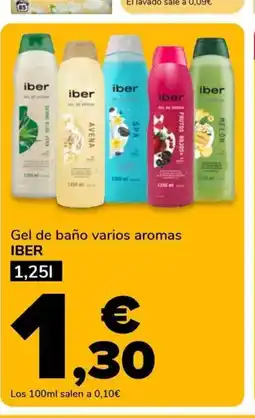 Supeco IBER Gel de baño varios aromas oferta