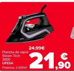 Supeco UFESA Plancha de vapor Steam Tech oferta