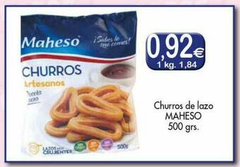 Congelados Copos Churros De Lazo Maheso oferta
