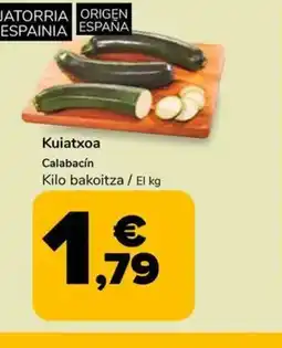 Supeco Kuiatxoa Calabacín oferta