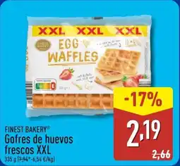 ALDI FINEST BAKERY Gofres de huevos frescos XXL oferta