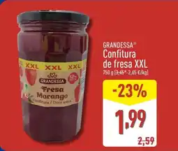 ALDI GRANDESSA Confitura de fresa XXL oferta