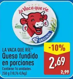 ALDI LA VACA QUE RÍE® Queso fundido en porciones oferta