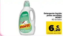 Carrefour Express NORIT Detergente líquido pieles sensibles oferta