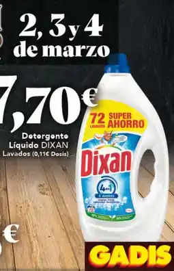 Gadis DIXAN Detergente Líquido oferta