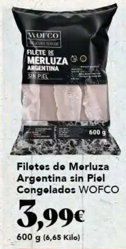 Gadis WOFCO Filotos de Merluza Argentina sin Piol Congelados oferta