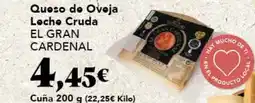 Gadis EL GRAN CARDENAL Queso de Ovoja Loche Cruda oferta