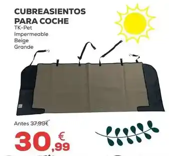 Tk-pet - cubreasientos para coche