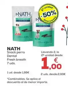 Kiwoko Nath - snack perro dental fresh breath oferta