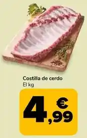Supeco Costilla de cerdo oferta