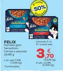 Kiwoko Felix - húmedo gato sensations carnes o pescado oferta