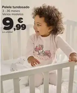 Carrefour Pelele tundosado oferta