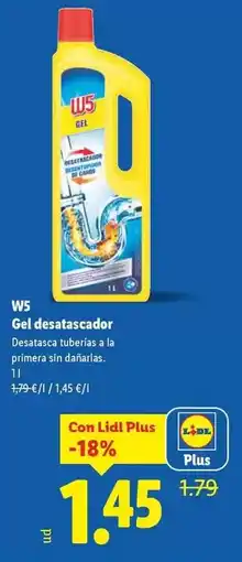 Lidl W5 - gel destacedor oferta