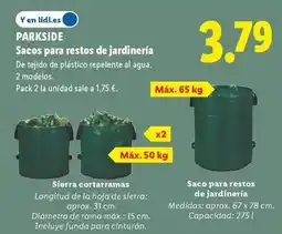 Lidl Parkside - saco para restos de jardineria oferta