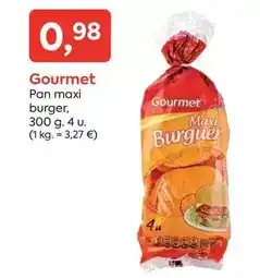 Suma Supermercados Gourmet - pan maxi burger oferta