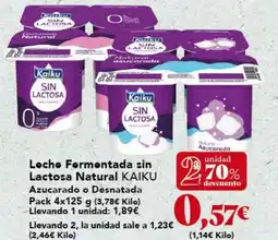 Gadis KAIKU Leche Formentada sin Lactosa Natural Azucarado o Desnatada oferta