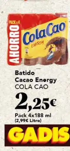 Gadis COLA CAO Cacao Energy oferta
