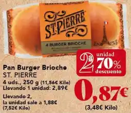Gadis ST. PIERRE Pan Burgor Brioche oferta