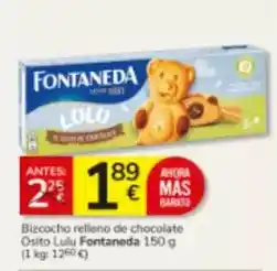 Consum Fontaneda - bizcocho relleno de chocolate oferta