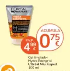 Consum L'oréal - gel limpiador hydra energetic men expert oferta