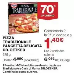 El Corte Inglés Dr oetker - pizza tradizionale pancetta delicata oferta