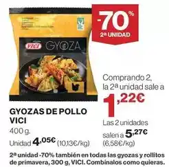 El Corte Inglés Vici - gyozas de pollo oferta