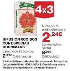 El Corte Inglés Hornimans - infusion rooibos con especias oferta