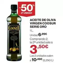 El Corte Inglés Coosur - aceite de oliva virgen serie oro oferta