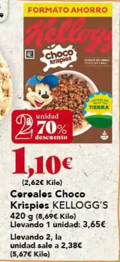 Gadis KELLOGG'S Cereales Choco Krispies oferta