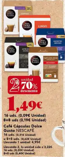 Gadis NESCAFÉ Café Cápsulas Dolce Gusto oferta